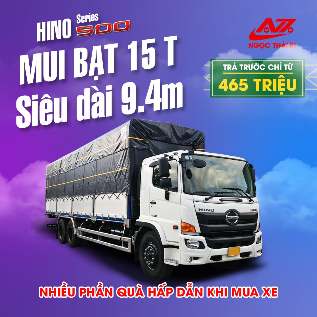 xe tai hinỏ 3 chan 15 tan 2 cau 