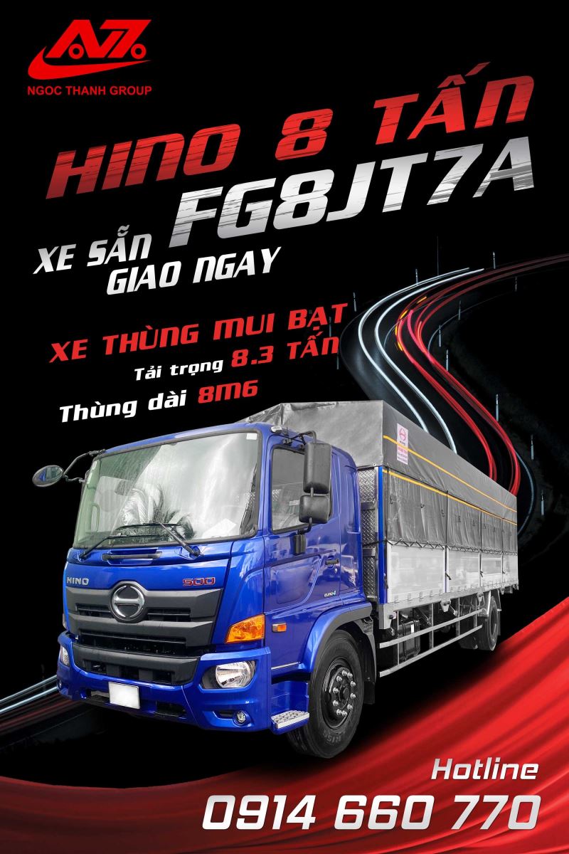 xe tai 8 tan hino FG 